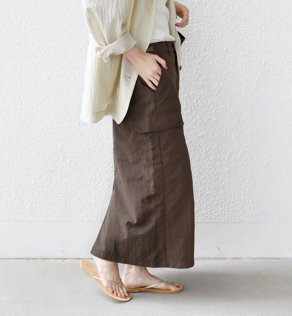 SHIPS for women「【SHIPS別注】GUNG HO:〈洗濯機可能〉SLD カーゴ スカート」|スカート|