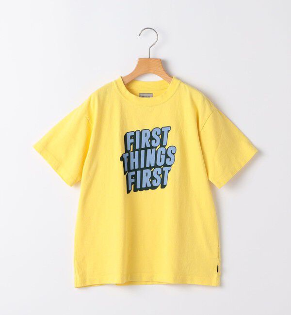 SHIPS KIDS「ARCH&LINE:135～145cm / USAコットン プリント Tシャツ」|Tシャツ・カットソー|イエロー