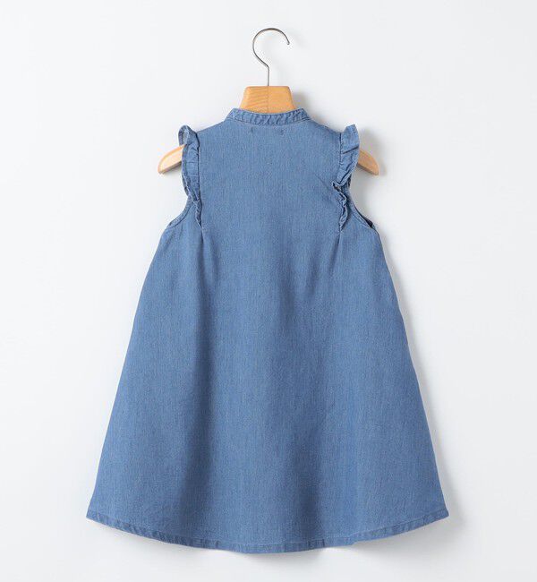 SHIPS KIDS「SHIPS KIDS:100～130cm /〈接触冷感〉ドライメッシュ デニム ワンピース」|ワンピース|