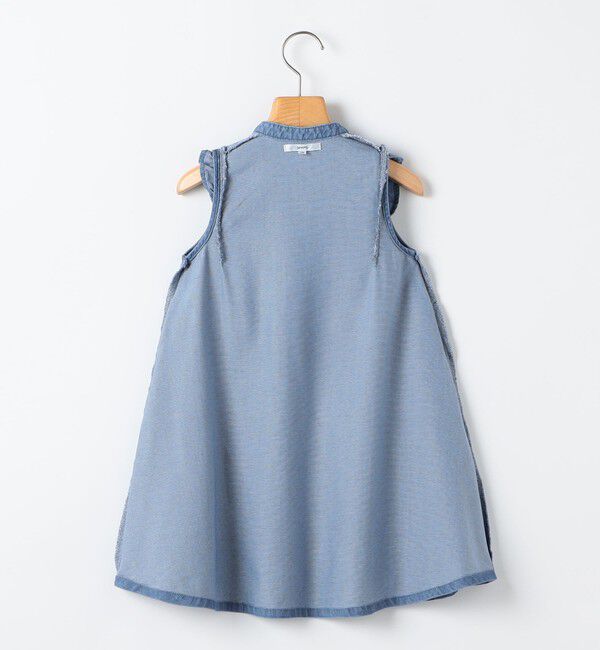 SHIPS KIDS「SHIPS KIDS:100～130cm /〈接触冷感〉ドライメッシュ デニム ワンピース」|ワンピース|