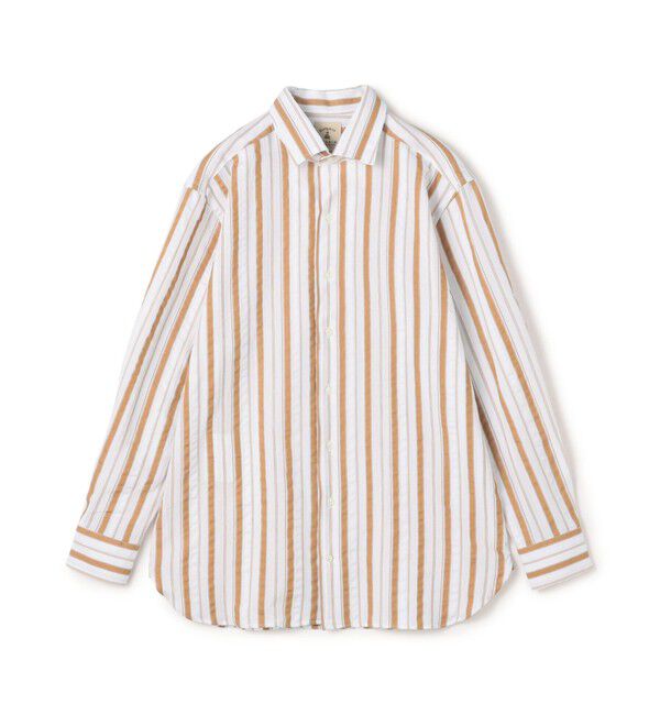 TOMORROWLAND MENS「【別注】GUY ROVER コットンドビー ワンピースカラー ロングスリーブシャツ」|シャツ・ブラウス|26 オレンジ系
