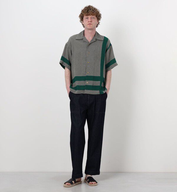 TOMORROWLAND MENS「インドコットン ブルゾンカラー半袖スカーフシャツ」|シャツ・ブラウス|