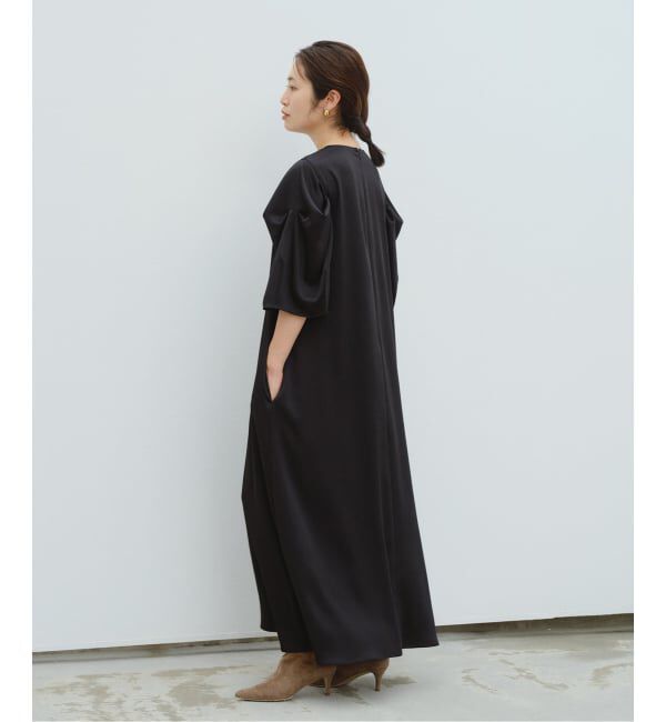 VERMEIL par iena「《WEB限定/予約》ハンマーサテンワンピース」|ワンピース|