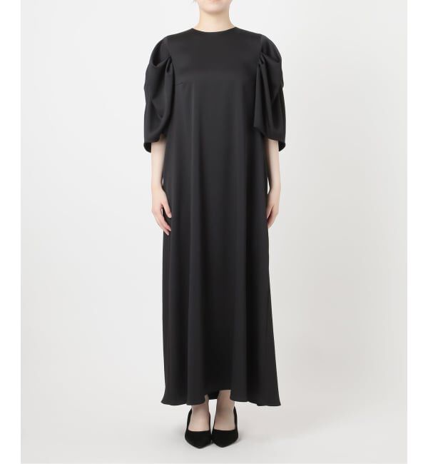 VERMEIL par iena「《WEB限定/予約》ハンマーサテンワンピース」|ワンピース|