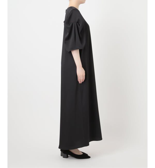 VERMEIL par iena「《WEB限定/予約》ハンマーサテンワンピース」|ワンピース|