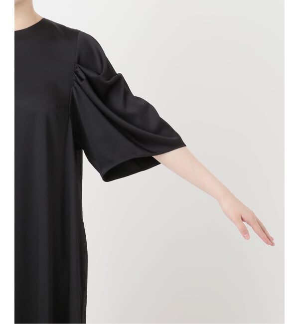 VERMEIL par iena「《WEB限定/予約》ハンマーサテンワンピース」|ワンピース|