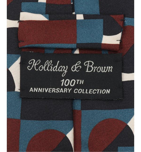EDIFICE「Holliday & Brown(ホリデー & ブラウン)100th Aniv.Printed Tie1」|ネクタイ・蝶ネクタイ|