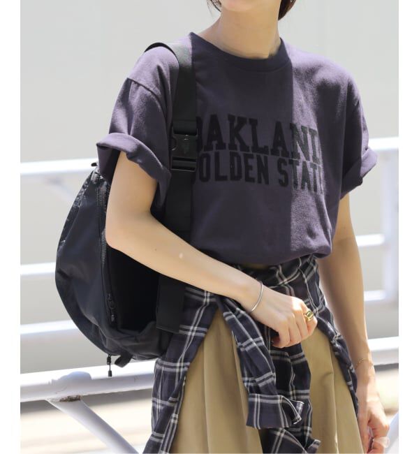 JOURNAL STANDARD relume「《追加》別注【GULFCOAST SPORTSWEAR】ロゴTシャツ」|Tシャツ・カットソー|ネイビー