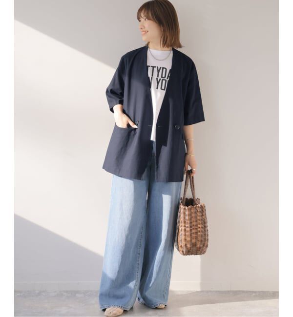JOURNAL STANDARD relume「［手洗い可］リネンコットンハーフスリーブジャケット」|その他|