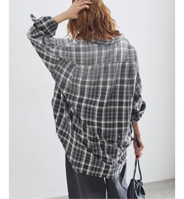 journal standard L'essage「JANE SMITH/ジェーンスミス COTTON FLANNEL OVERSIZED SHIRT シャツ」|シャツ・ブラウス|