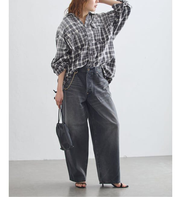 journal standard L'essage「JANE SMITH/ジェーンスミス COTTON FLANNEL OVERSIZED SHIRT シャツ」|シャツ・ブラウス|
