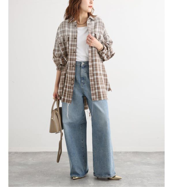 journal standard L'essage「JANE SMITH/ジェーンスミス COTTON FLANNEL OVERSIZED SHIRT シャツ」|シャツ・ブラウス|