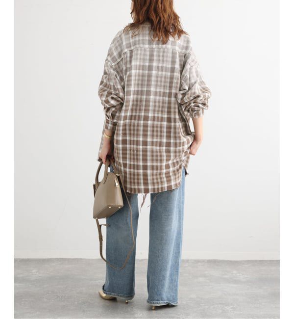journal standard L'essage「JANE SMITH/ジェーンスミス COTTON FLANNEL OVERSIZED SHIRT シャツ」|シャツ・ブラウス|