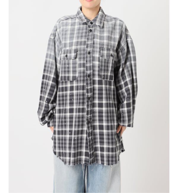 journal standard L'essage「JANE SMITH/ジェーンスミス COTTON FLANNEL OVERSIZED SHIRT シャツ」|シャツ・ブラウス|