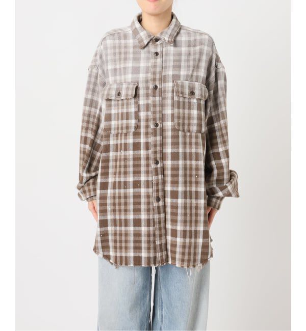 journal standard L'essage「JANE SMITH/ジェーンスミス COTTON FLANNEL OVERSIZED SHIRT シャツ」|シャツ・ブラウス|