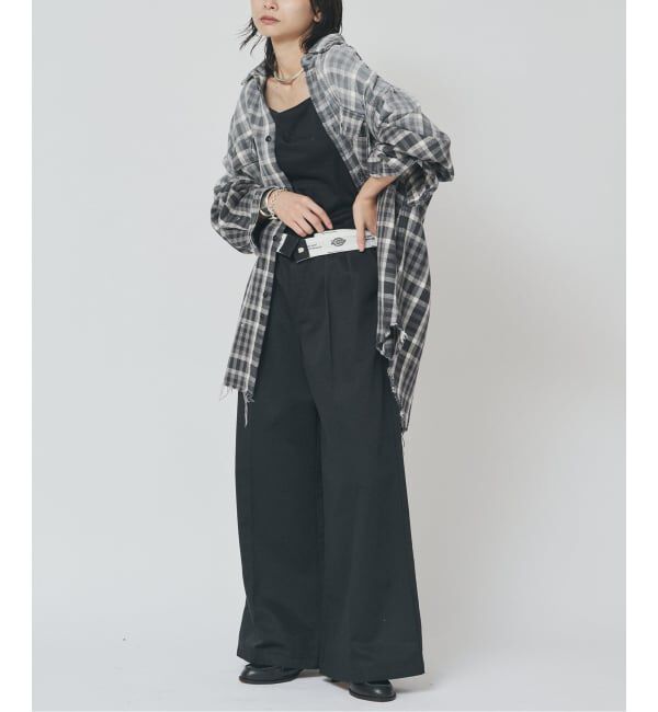 journal standard L'essage「JANE SMITH/ジェーンスミス COTTON FLANNEL OVERSIZED SHIRT シャツ」|シャツ・ブラウス|