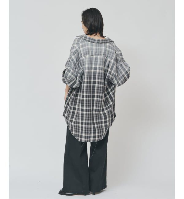 journal standard L'essage「JANE SMITH/ジェーンスミス COTTON FLANNEL OVERSIZED SHIRT シャツ」|シャツ・ブラウス|