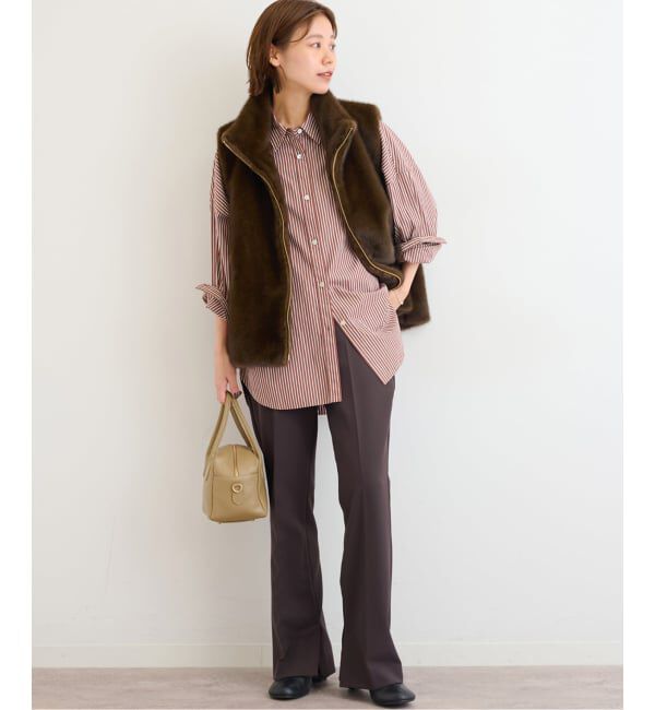 JOURNAL STANDARD relume「《追加予約 / 新色》コンパクトコットンストライプビッグシャツ」|シャツ・ブラウス|