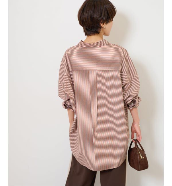 JOURNAL STANDARD relume「《追加予約 / 新色》コンパクトコットンストライプビッグシャツ」|シャツ・ブラウス|