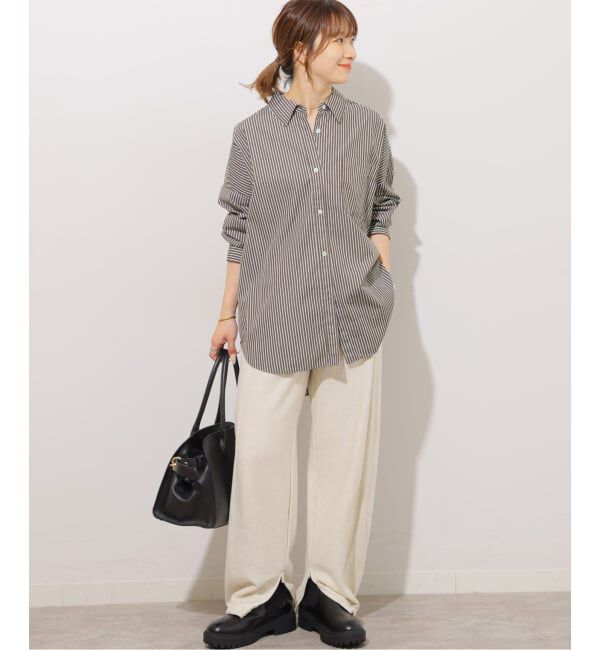 JOURNAL STANDARD relume「《追加予約 / 新色》コンパクトコットンストライプビッグシャツ」|シャツ・ブラウス|