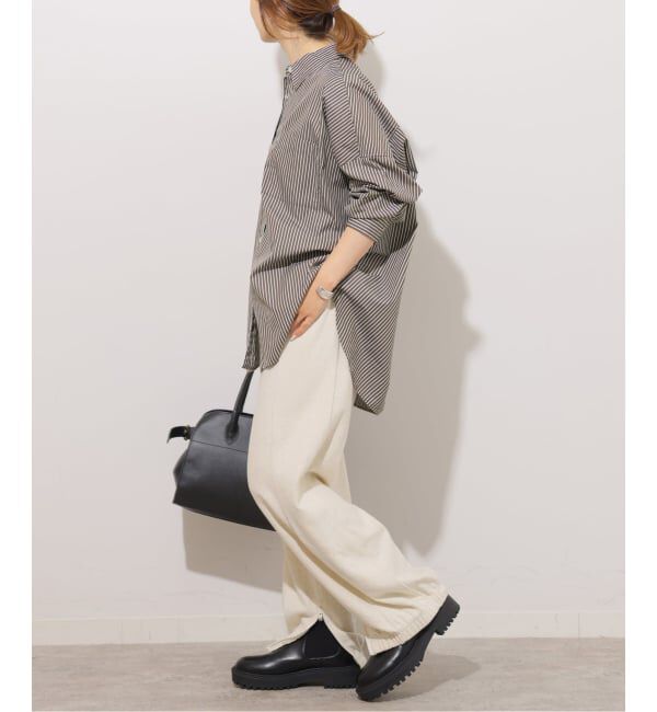 JOURNAL STANDARD relume「《追加予約 / 新色》コンパクトコットンストライプビッグシャツ」|シャツ・ブラウス|