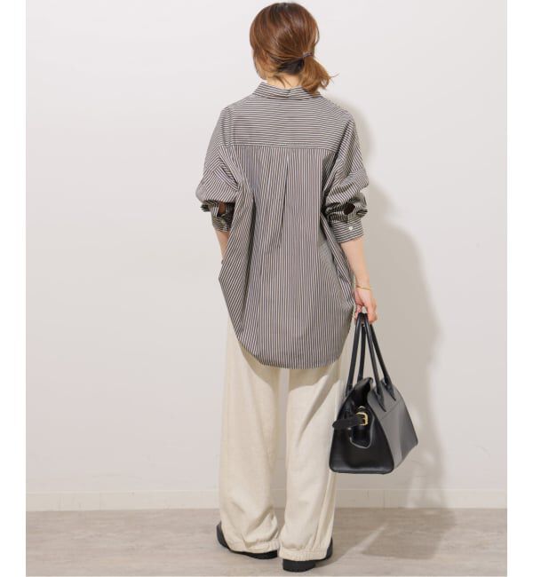 JOURNAL STANDARD relume「《追加予約 / 新色》コンパクトコットンストライプビッグシャツ」|シャツ・ブラウス|