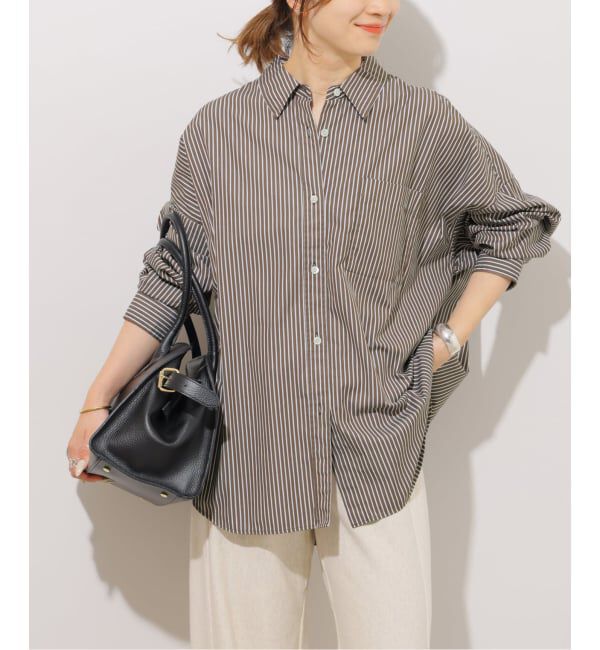 JOURNAL STANDARD relume「《追加予約 / 新色》コンパクトコットンストライプビッグシャツ」|シャツ・ブラウス|
