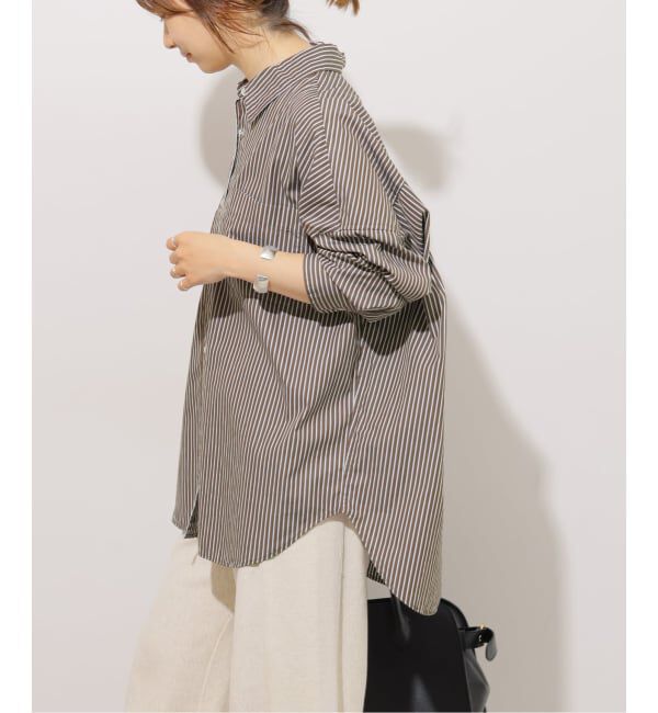 JOURNAL STANDARD relume「《追加予約 / 新色》コンパクトコットンストライプビッグシャツ」|シャツ・ブラウス|