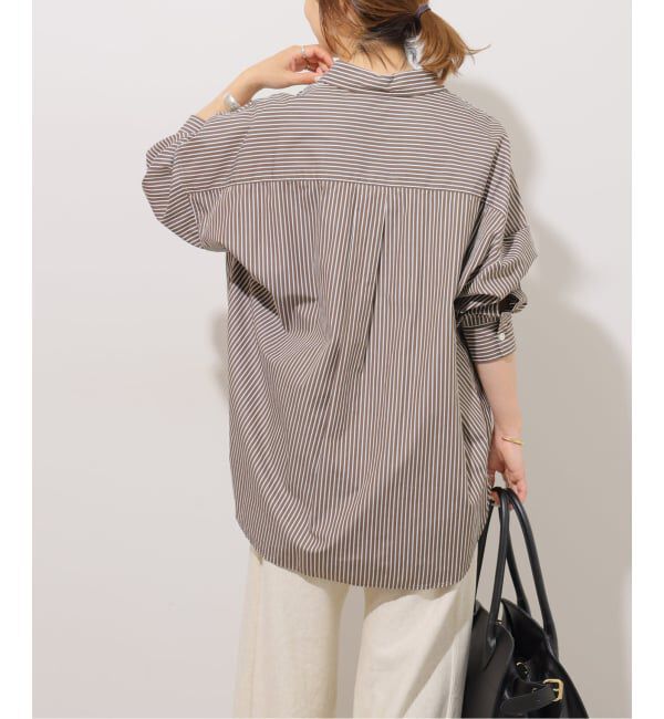 JOURNAL STANDARD relume「《追加予約 / 新色》コンパクトコットンストライプビッグシャツ」|シャツ・ブラウス|
