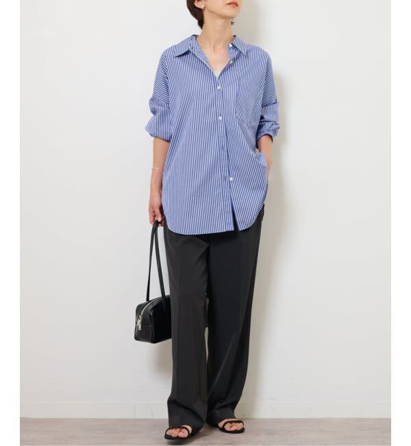 JOURNAL STANDARD relume「《追加予約 / 新色》コンパクトコットンストライプビッグシャツ」|シャツ・ブラウス|