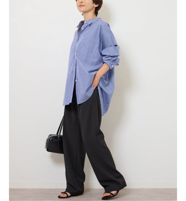 JOURNAL STANDARD relume「《追加予約 / 新色》コンパクトコットンストライプビッグシャツ」|シャツ・ブラウス|