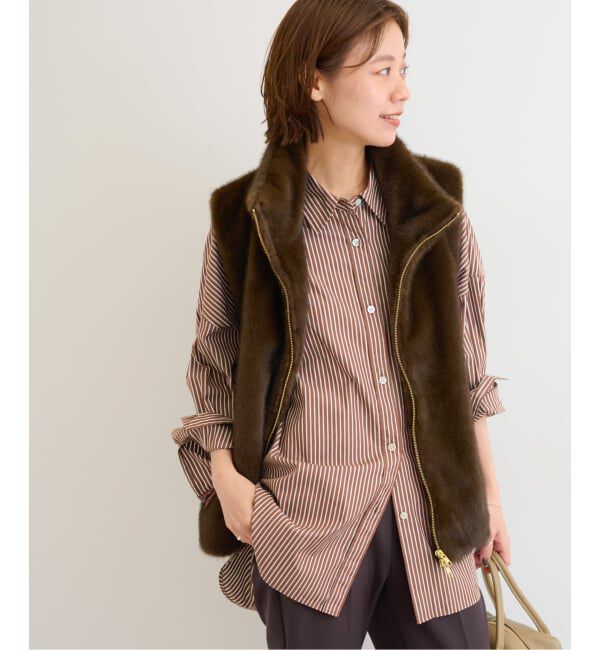 JOURNAL STANDARD relume「《追加予約 / 新色》コンパクトコットンストライプビッグシャツ」|シャツ・ブラウス|