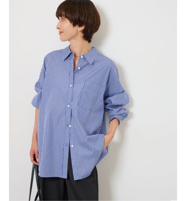 JOURNAL STANDARD relume「《追加予約 / 新色》コンパクトコットンストライプビッグシャツ」|シャツ・ブラウス|