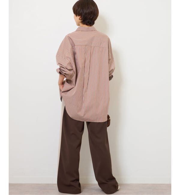 JOURNAL STANDARD relume「《追加予約 / 新色》コンパクトコットンストライプビッグシャツ」|シャツ・ブラウス|