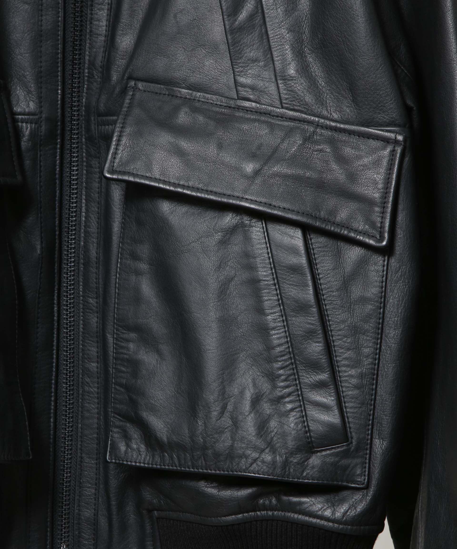 NANO universe「｢HOTEL PALACE｣ シングルライダース レザーJKT」|ライダースジャケット|