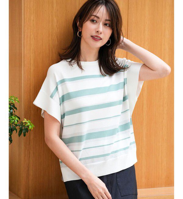 ANY SIS「【and GIRL掲載/アイスタッチ】フレンチスリーブ ニット」|ニット・セーター|