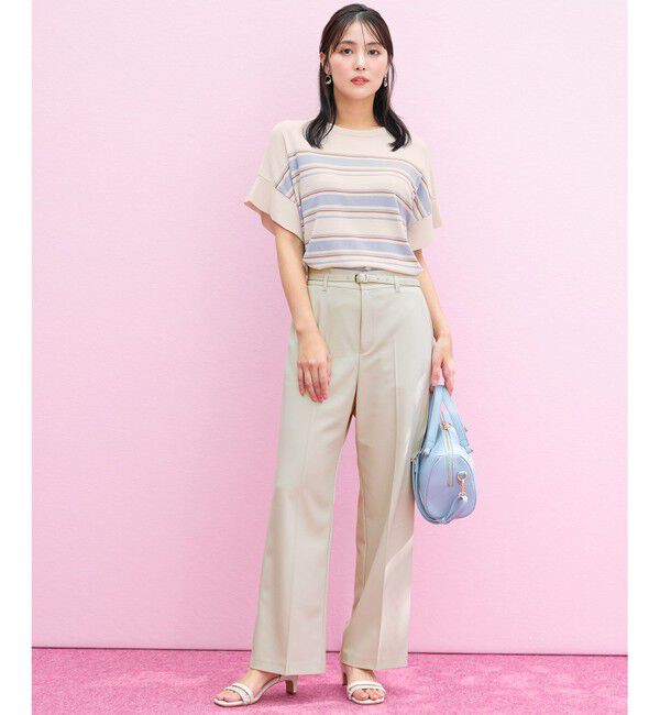 ANY SIS「【and GIRL掲載/アイスタッチ】フレンチスリーブ ニット」|ニット・セーター|