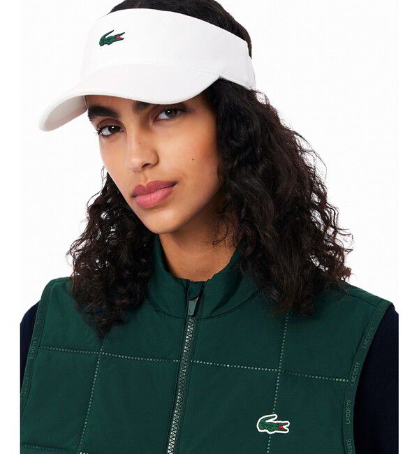 LACOSTE「撥水 UVカット UPF50 ステッチレス中綿キルティングベスト」|ダウンベスト・ベスト|