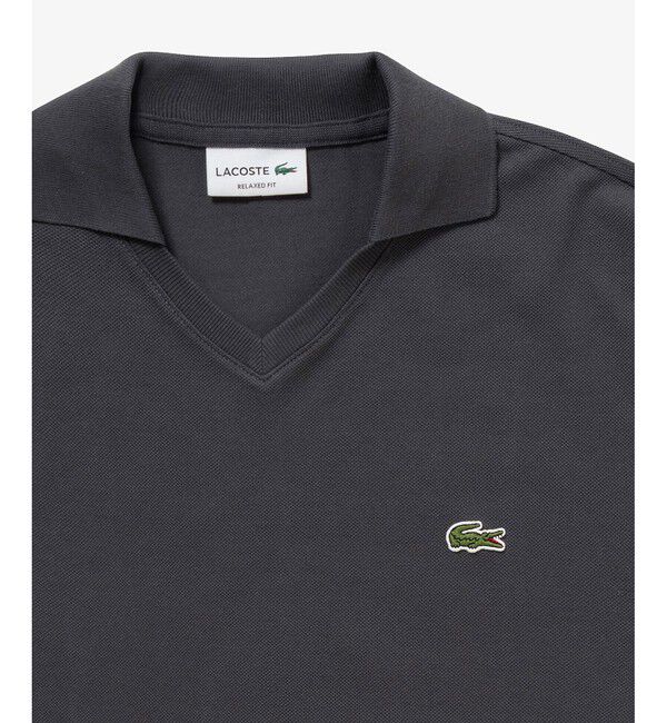LACOSTE「L.12.12アレンジ スキッパーネックポロシャツ」|ポロシャツ|