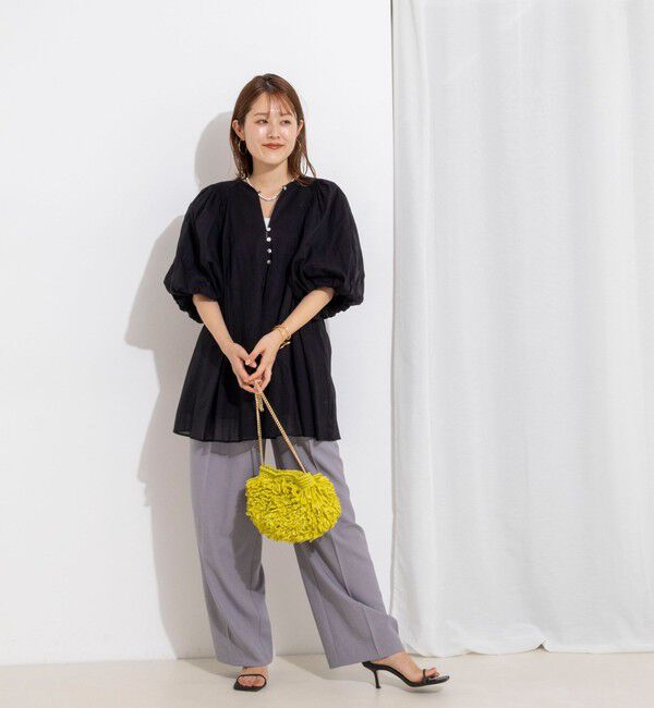 NOLLEY'S「ウォッシャブルハンドスモックバルーン袖ブラウス」|シャツ・ブラウス|