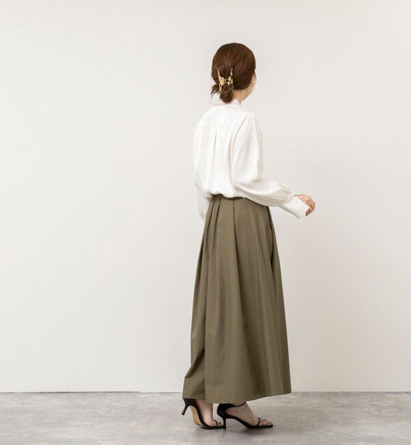 NOLLEY'S sophi「ウォッシャブルレーストリミングVネックブラウス」|シャツ・ブラウス|