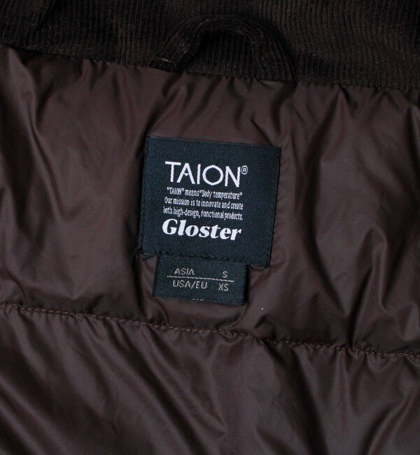 GLOSTER「【TAION/タイオン】別注 コーデュロイダウンブルゾン スタンドカラー」|ダウン|