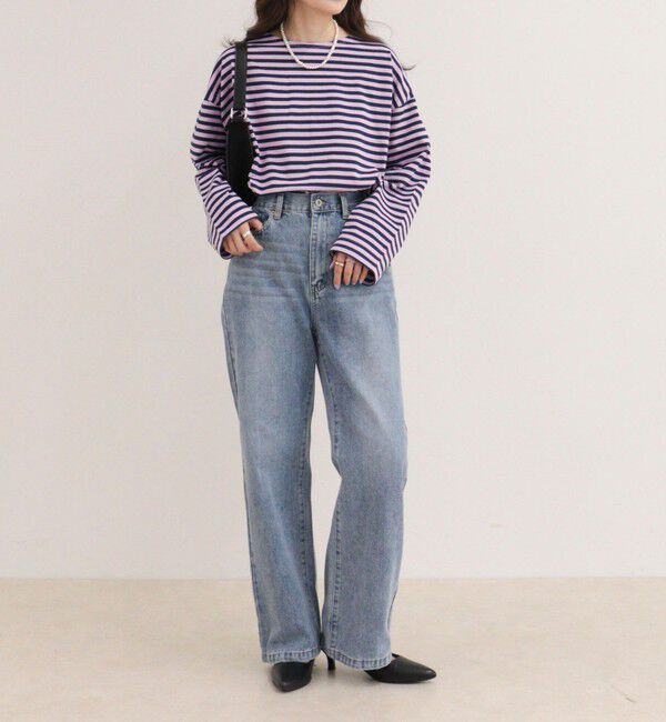 fredy emue「Dual Hem Lace Denim」|デニム|