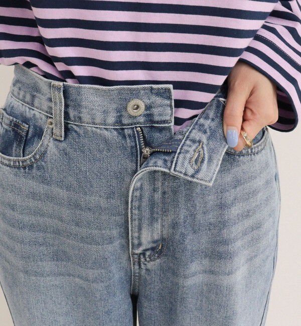 fredy emue「Dual Hem Lace Denim」|デニム|