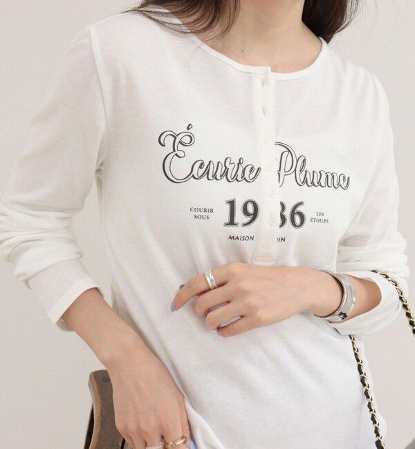 fredy emue「ヘンリーネックグラフィックロンTシャツ」|Tシャツ・カットソー|