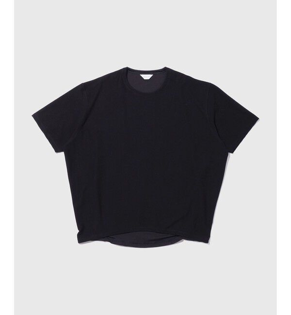 ADAM ET ROPE'「接触冷感【MINUS】オーバーサイズTシャツ/ストレッチ」|Tシャツ・カットソー|ネイビー(40)