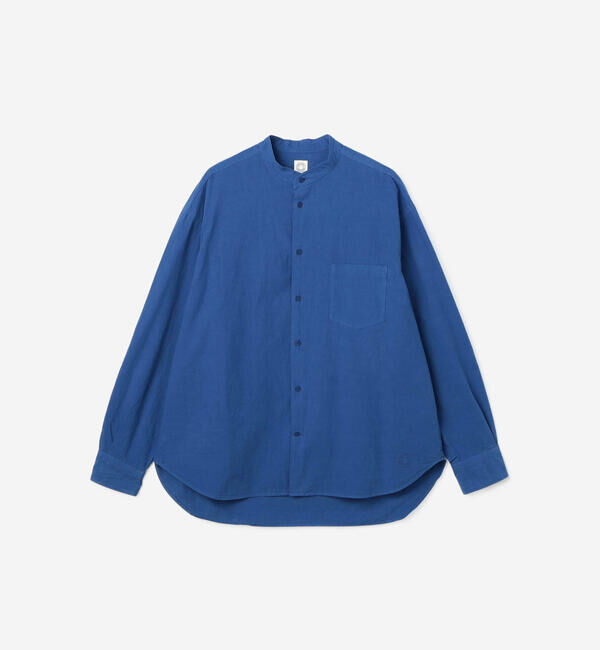 ORCIVAL「ORCIVAL | ガーメントダイ バンドカラー長袖シャツ MEN」|シャツ・ブラウス|