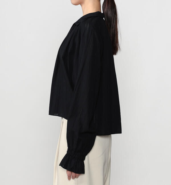  「INDIA INDUSTRY | コットン 長袖スキッパーシャツ WOMEN」|シャツ・ブラウス|