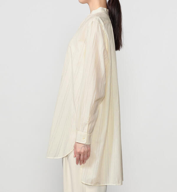  「INDIA INDUSTRY | コットン バンドカラーブザムチュニックシャツ WOMEN」|シャツ・ブラウス|