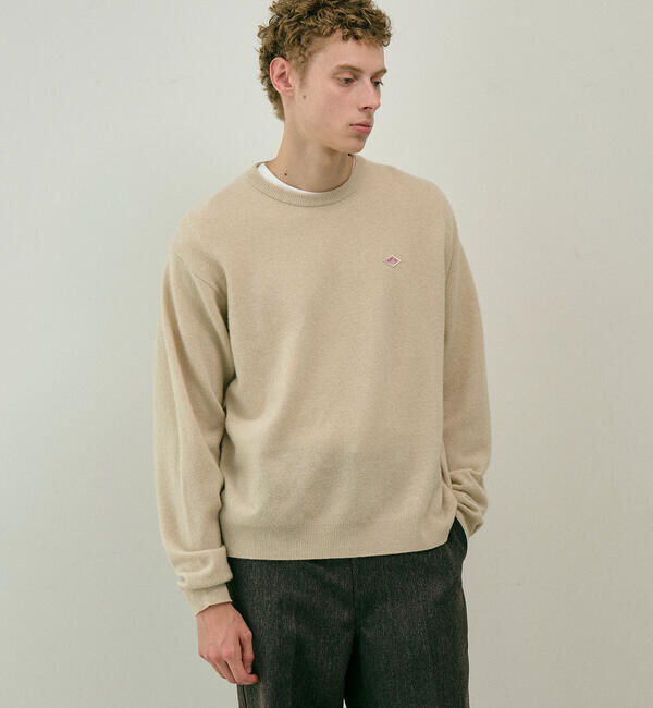 DANTON「DANTON | ラムウール クルーネックニットプルオーバー MEN」|ニット・セーター|